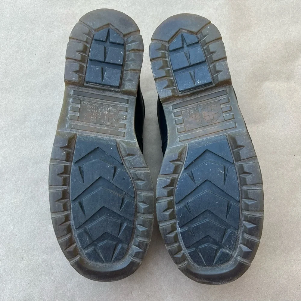 Vintage Dr. Martens Industrial Work Shoes Black Leather Low Top 2008 Size 11